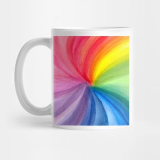 Hypnotic Rainbow (abstract watercolor) Mug